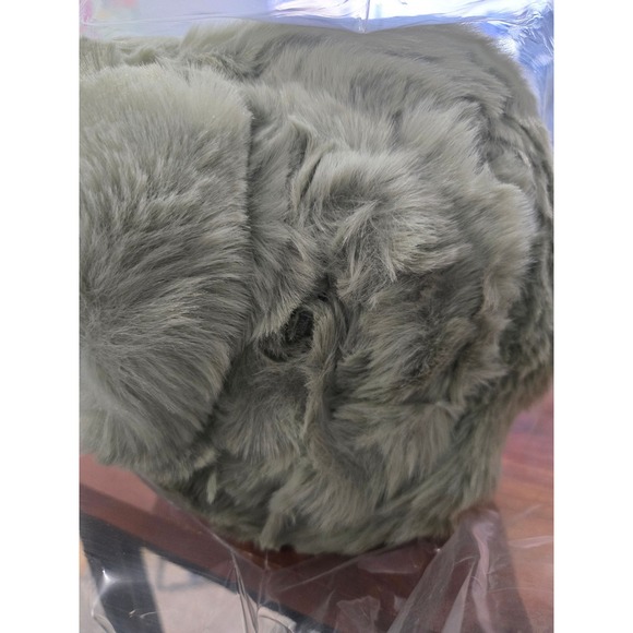 CozyChic Luxury Faux Fur Throw Blanket Reversible Plush Cozy 50x60 Seafoam Green - Picture 2 of 4